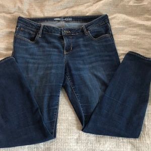 Old navy rockstar jeans zipper ankle